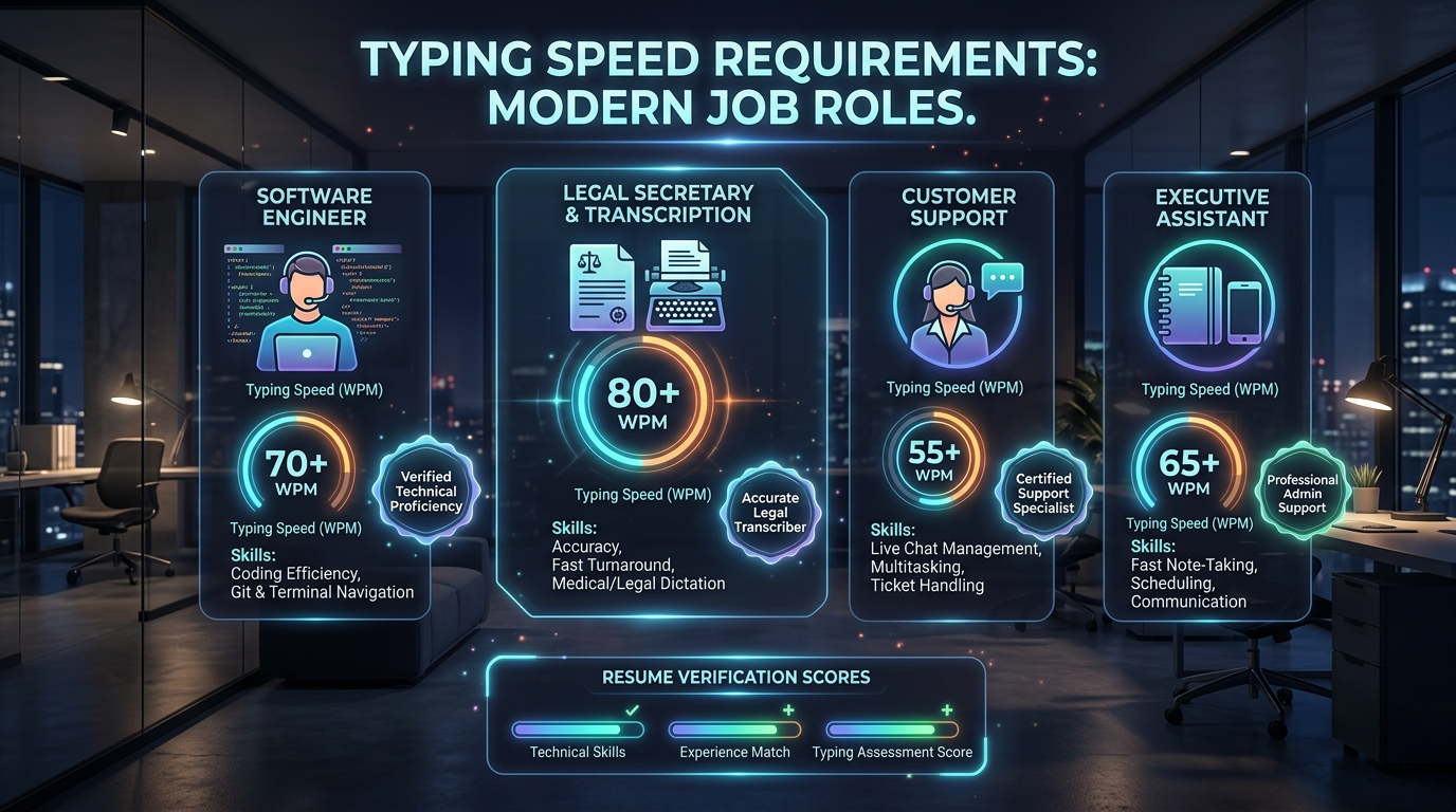 Typing Speed for Jobs: Career Requirements & Resume Verification Guide